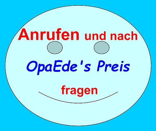 "Anrufen und nach OpaEde's Preis fragen" - NUR PelletÃ¶fen